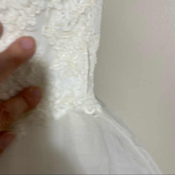 Sottero and Midgley Short Ivory Wedding Dress Size 12 Bride Bridal Gown - Picture 3 of 16